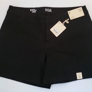 NWT a.n.a mid-rise Twill shorts 5" inseam size 10